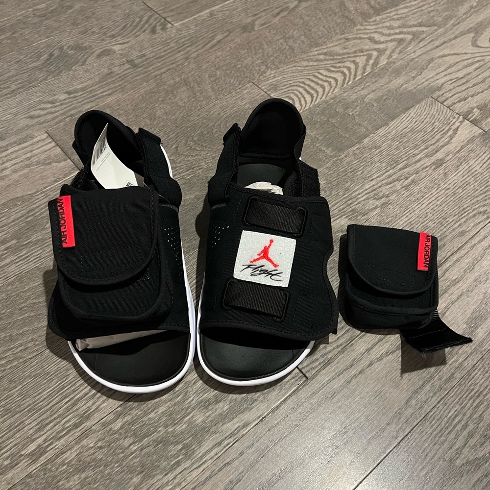 Nike Air Jordan LS Slide Bred Black University Red White CZ0791-006 - Picture 6 of 8
